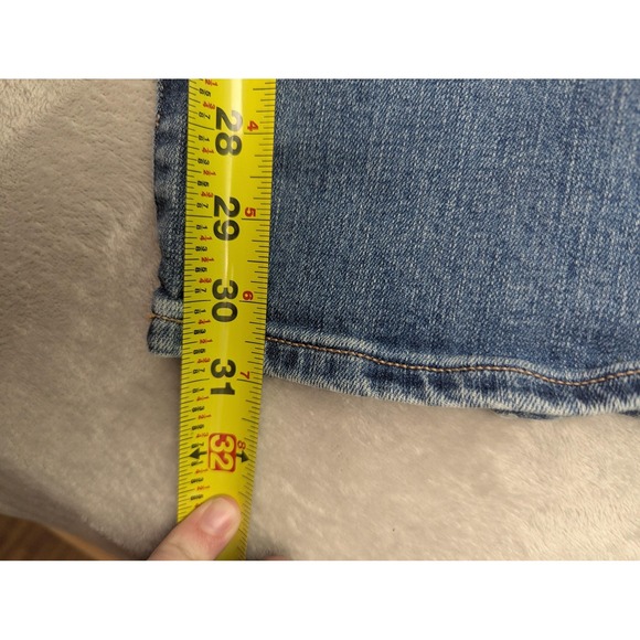 Carve Designs Bootcut Jeans Womens 2 Blue Medium Wash Organic Distressed Denim - Picture 9 of 14